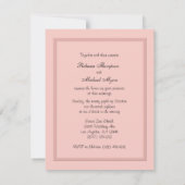 Cute Bride & Groom Pink Getaway Car Kaart (Achterkant)