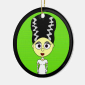 Cute Bride of Frankenstein Keramisch Ornament (Links)