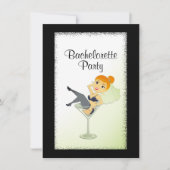 Cute Bride to be Bachelorette Party Invitation Kaart (Voorkant)