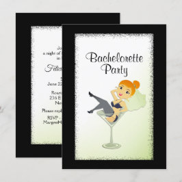 Cute Bride to be Bachelorette Party Invitation Kaart