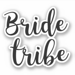 Cute Bride Tribe Sticker