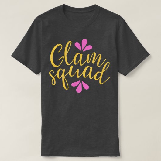 Cute Bridesmaid Bachelorette Party Bride Glam Squa T-shirt (Design voorkant)