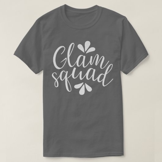 Cute Bridesmaid Bachelorette Party Bride Glam Squa T-shirt (Design voorkant)