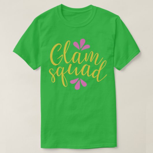 Cute Bridesmaid Bachelorette Party Bride Glam Squa T-shirt (Design voorkant)