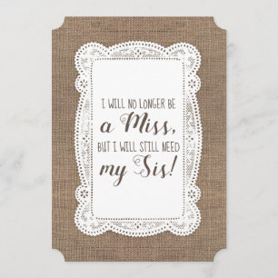 Cute Bridesmaid / Maid of Honor proposal Kaart