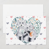 Cute briefkaart. feestdagenkaart (Voorkant / Achterkant)