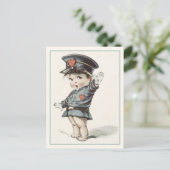 Cute Briefkaart met Illustratieve Baby van de Lief (Staand voorkant)