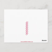 Cute  Briefkaart van 1950 voor meisjes en Valentij (Achterkant)