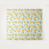 Cute & Bright Country Boerderij Yellow Lemon Patro Wandkleed (Voorkant (horizontaal))