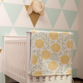 Cute Bright Country Sunflower Patroon Sherpa Deken