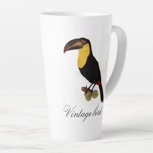  Cute Bright kleurrijke vogel en olie Latte Mok (Rechterhoek)