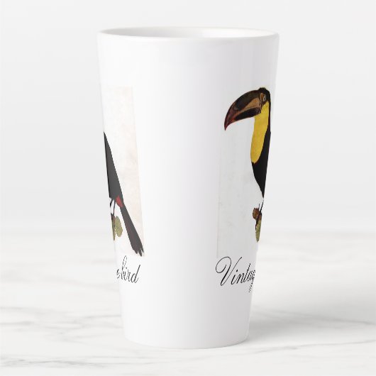  Cute Bright kleurrijke vogel en olie Latte Mok (Voorkant)