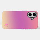 Cute Bright Pink Ombre Personalized  Case-Mate iPhone Case (Achterkant (horizontaal))