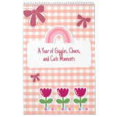 Cute Bright Ribbon & Flower Quote Calendar 2026 Kalender (Hoes)