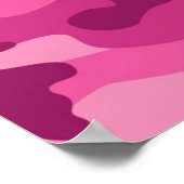 Cute Bright Roze Camo, Camouflage Poster (Hoek)
