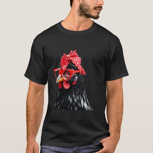 Cute Bril Kip grappige Moeder Moederdag voor vrouw T-shirt (Voorkant)