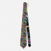 Cute Brindle French Bulldog Necktie Stropdas (Voorkant)