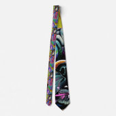 Cute Brindle French Bulldog Necktie Stropdas (Achterkant)