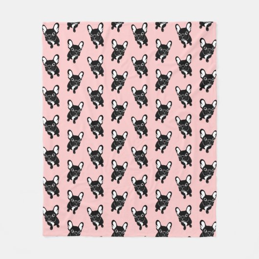 Cute brindle Frenchie is een dromer Fleece Deken (Voorkant)