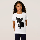 Cute Brindle Frenchie Puppy T-shirt (Voorkant volledig)