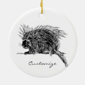 Cute Bristed Thunder_Cove Keramisch Ornament (Achterkant)