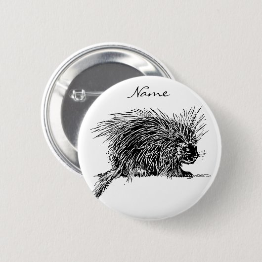 Cute Bristed Thunder_Cove Ronde Button 5,7 Cm (Voorkant /achterkant)