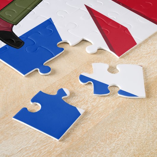 Cute British Army Soldier Jigzaag Puzzle Legpuzzel (Zijkant)