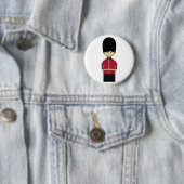 Cute British Royal Guard Badge Ronde Button 5,7 Cm (In situ)