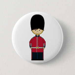 Cute British Royal Guard Badge Ronde Button 5,7 Cm