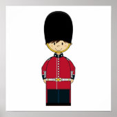 Cute British Royal Guard Canvas Poster (Voorkant)