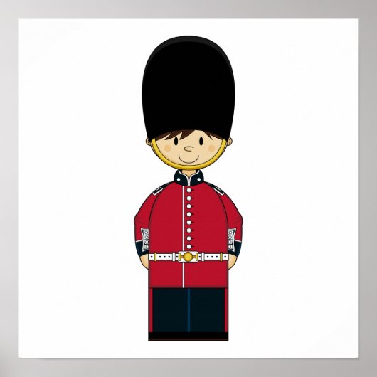 Cute British Royal Guard Canvas Poster (Voorkant)