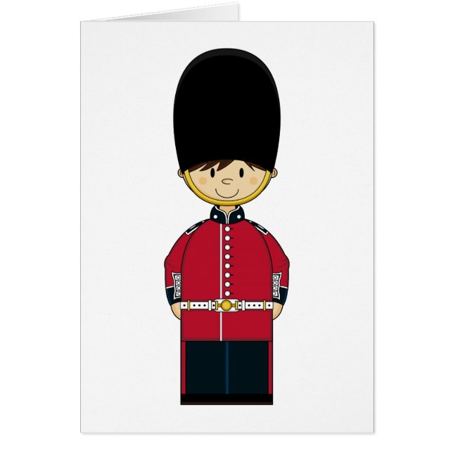 Cute British Royal Guard Card (Voorkant)