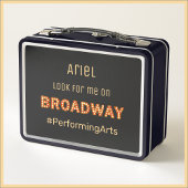 Cute Broadway Rising Star Metal Lunch Box