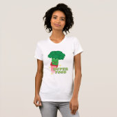 Cute Broccoli Vegetable, Super food T-shirt (Voorkant volledig)