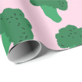 Cute Broccoli Wrapping Paper Cadeaupapier (Rol Hoek)