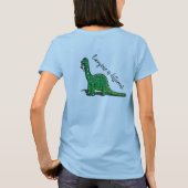 Cute Brontosaurus Dinosaur T-shirt (Achterkant)