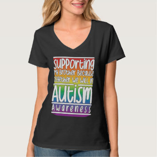 Cute Brother Autism Awareness For Autism Support T-shirt