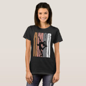 Cute Brown Amor Ice Skating Motivational Girls Tee T-shirt (Voorkant volledig)