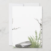 Cute Brown Baby Deer Waterverf 1e verjaardag Kaart (Achterkant)