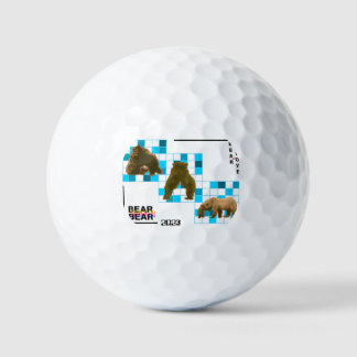 Cute Brown Beer in Love Golfballen