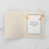 Cute Brown Beer Kaart (Binnen)