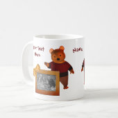 Cute Brown Beer Lijst Design Persoonlijk Koffiemok (Voorkant links)