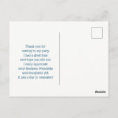 Cute Brown Beer met gele bloem Dank u Briefkaart (Achterkant)