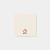 Cute Brown Beer Post-it® Notes (Voorkant)