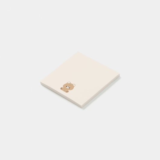 Cute Brown Beer Post-it® Notes (Schuin)