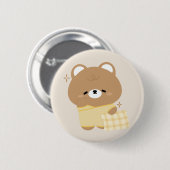 Cute Brown Beer Ronde Button 5,7 Cm (Voorkant /achterkant)