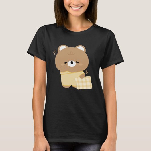 Cute Brown Beer T-shirt (Voorkant)