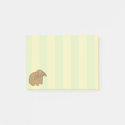 Cute Brown Bunny Post-it® Notes (Voorkant)