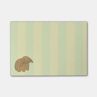 Cute Brown Bunny Post-it® Notes