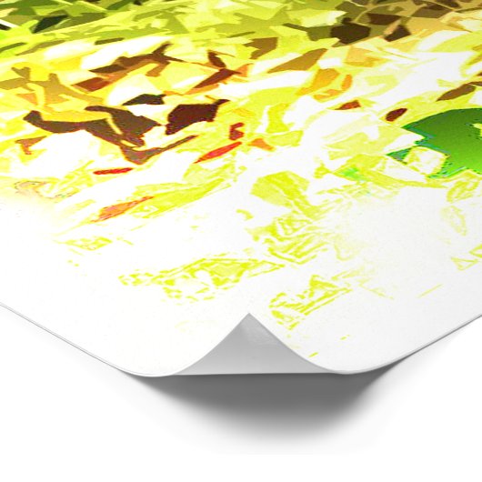 Cute Brown Bunny Rabbit in Green Grass Poster (Hoek)